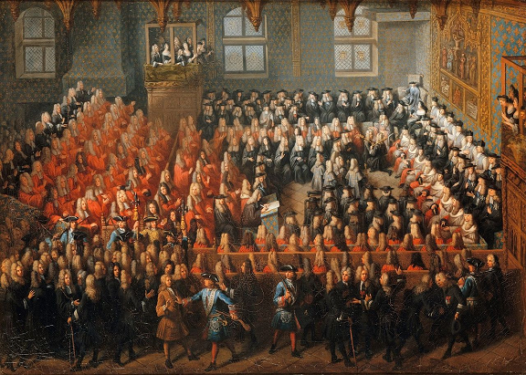 Lit de justice tenu par Louis XV  la Grand'Chambre du Parlement de Paris